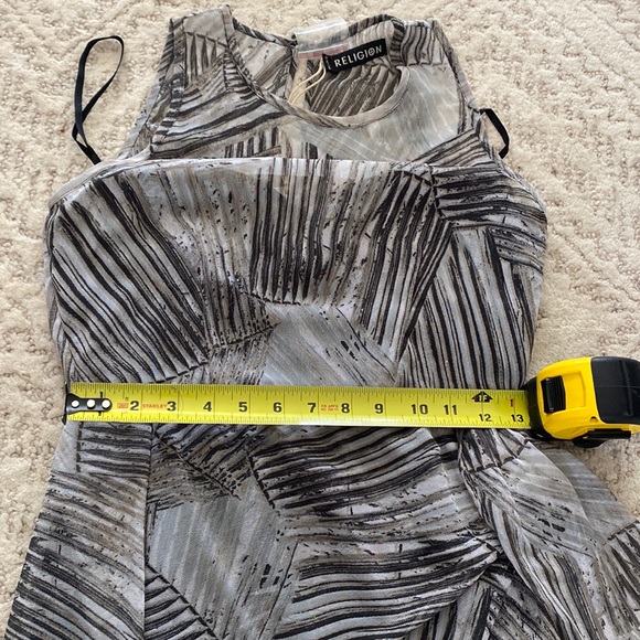 NWT Religion white/washed black dress - Picture 10 of 16